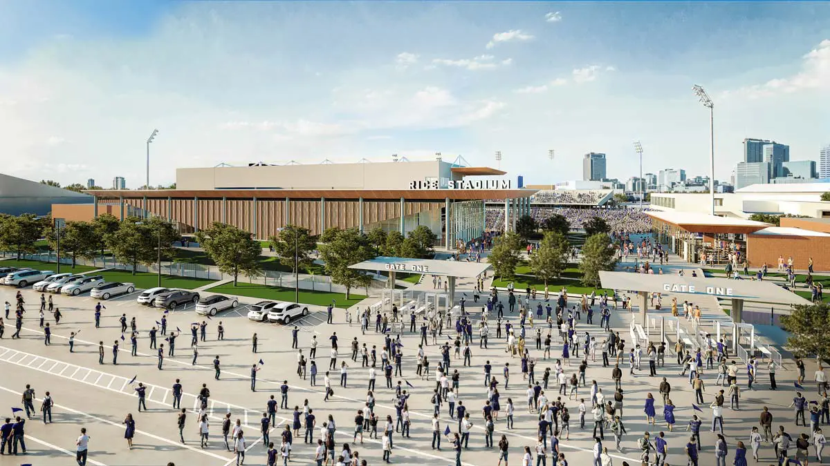 Rendering of sports facilities