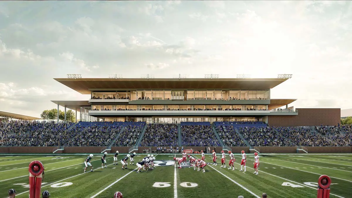Rendering of sports facilities